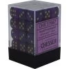 Chessex : 12mm D6 Set Royal Purple/Gold