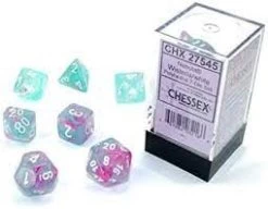 Chessex : Polyhedral 7-die Set Nebula Wisteria/White