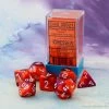 Chessex : Lab Dice - Gemini Orange-purple/white 7 Dice Set