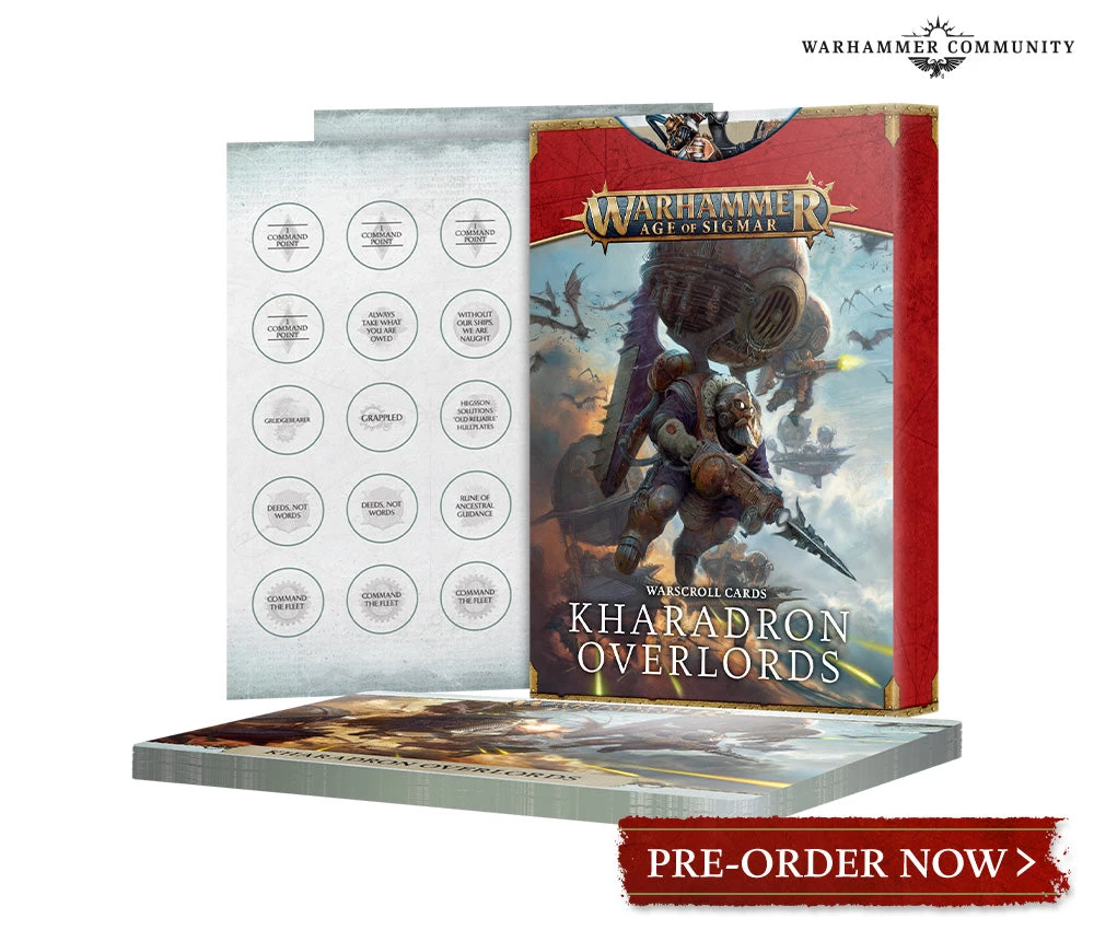 Games Workshop Warscroll Cards : Kharadron 1 Games Workshop Warscroll Cards : Kharadron