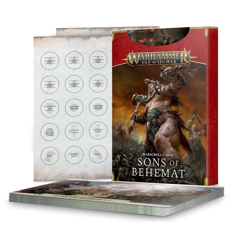 Games Workshop Warscroll Cards : Sons Of Behemat 1 Games Workshop Warscroll Cards : Sons Of Behemat