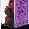 Chessex : Polyhedral 7-die Set Purple-Red/Gold