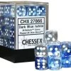 Chessex : 12mm D6 Set Nebula Dark Blue/White