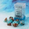 Chessex : Lab Dice - Gemini Copper/turquoise 7 Dice Set