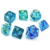 Chessex : Polyhedral 7-die Set Nebula Oceanic/Gold