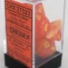 Chessex : Polyhedral 7-die Set Orange W/yellow