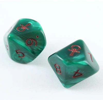 Chessex : Set Of 10 Ankh D10s 2 Chessex : Set Of 10 Ankh D10s - Image 2